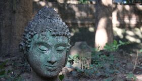 Buddhist Statue Head in Thailand